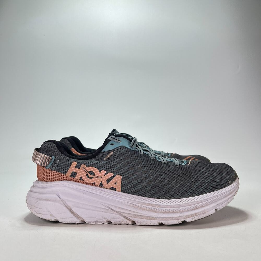 HOKA One One Rincon Lead Pink Sand Road Running Shoes 1102875 LPSN Womens Sz 8.5
